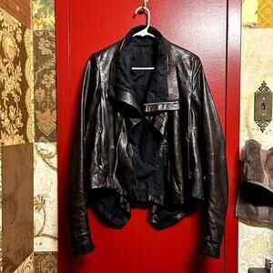 Rick Owens Naska Leather Biker Jacket (One size)
